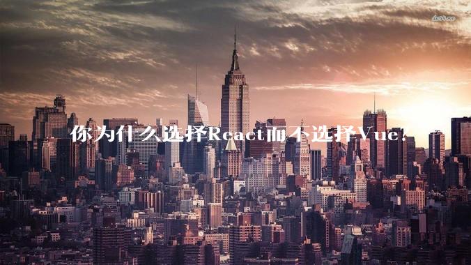 你为什么选择React而不选择Vue？